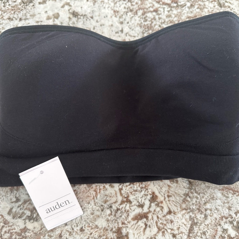 Auden Black Strapless Bra